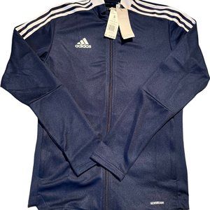 ADIDAS Men’s Track Jacket Blue Full Zip Primegreen Running Train Small